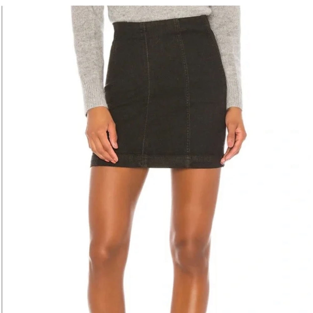 Free People Modern Femme Denim Skirt